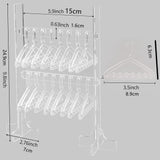 Maxbell Creative Earring Display Stand Earrings Storage Rack Acrylic Earrings Stand