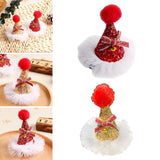 Maxbell Maxbell Xmas Hat Hairpin Photography Props Dress up for Party Festival Adults Kids Red