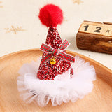 Maxbell Maxbell Xmas Hat Hairpin Photography Props Dress up for Party Festival Adults Kids Red