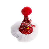 Maxbell Maxbell Xmas Hat Hairpin Photography Props Dress up for Party Festival Adults Kids Red