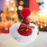 Maxbell Maxbell Xmas Hat Hairpin Photography Props Dress up for Party Festival Adults Kids Red