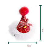 Maxbell Maxbell Xmas Hat Hairpin Photography Props Dress up for Party Festival Adults Kids Red