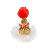 Maxbell Maxbell Xmas Hat Hairpin Photography Props Dress up for Party Festival Adults Kids Aureate