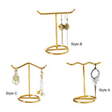 Maxbell Maxbell Metal Earring Display Stand Modern Durable for Countertop Desktop Ear Hook Style A