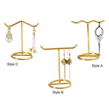 Maxbell Maxbell Metal Earring Display Stand Modern Durable for Countertop Desktop Ear Hook Style A