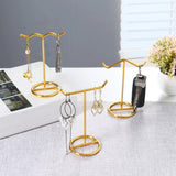 Maxbell Maxbell Metal Earring Display Stand Modern Durable for Countertop Desktop Ear Hook Style A