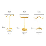 Maxbell Maxbell Metal Earring Display Stand Modern Durable for Countertop Desktop Ear Hook Style B