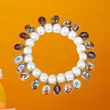 Maxbell Maxbell Imitation Pearl Bracelet Exquisite women for Gift Wedding Birthday