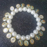 Maxbell Maxbell Imitation Pearl Bracelet Exquisite women for Gift Wedding Birthday