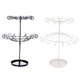 Maxbell Maxbell 2 Tier Rotating Jewelry Stand Organizer Necklace for Bracelets Rings Black