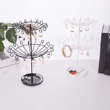 Maxbell Maxbell 2 Tier Rotating Jewelry Stand Organizer Necklace for Bracelets Rings Black