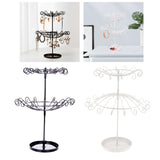 Maxbell Maxbell 2 Tier Rotating Jewelry Stand Organizer Necklace for Bracelets Rings Black