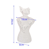 Maxbell Maxbell Necklace Earring Display Stand Jewelry Display Bust for Earring Home Women White Small