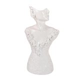 Maxbell Maxbell Necklace Earring Display Stand Jewelry Display Bust for Earring Home Women White Small