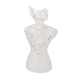 Maxbell Maxbell Necklace Earring Display Stand Jewelry Display Bust for Earring Home Women White Small