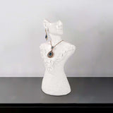 Maxbell Maxbell Necklace Earring Display Stand Jewelry Display Bust for Earring Home Women White Small