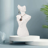 Maxbell Maxbell Necklace Earring Display Stand Jewelry Display Bust for Earring Home Women White Small