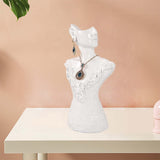 Maxbell Maxbell Necklace Earring Display Stand Jewelry Display Bust for Earring Home Women White Small