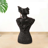 Maxbell Maxbell Necklace Earring Display Stand Jewelry Display Bust for Earring Home Women Black Large