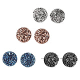Maxbell Maxbell 8 Pieces Earrings Classic Stylish Shimmer for Anniversary Work Birthday 8mm