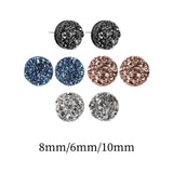 Maxbell Maxbell 8 Pieces Earrings Classic Stylish Shimmer for Anniversary Work Birthday 8mm