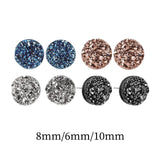 Maxbell Maxbell 8 Pieces Earrings Classic Stylish Shimmer for Anniversary Work Birthday 8mm