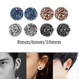 Maxbell Maxbell 8 Pieces Earrings Classic Stylish Shimmer for Anniversary Work Birthday 8mm