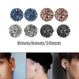 Maxbell Maxbell 8 Pieces Earrings Classic Stylish Shimmer for Anniversary Work Birthday 8mm