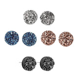Maxbell Maxbell 8 Pieces Earrings Classic Stylish Shimmer for Anniversary Work Birthday 8mm