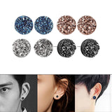 Maxbell Maxbell 8 Pieces Earrings Classic Stylish Shimmer for Anniversary Work Birthday 8mm