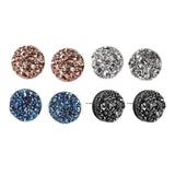 Maxbell Maxbell 8 Pieces Earrings Classic Stylish Shimmer for Anniversary Work Birthday 10mm