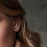 Maxbell Magnetic Ear Studs Mixed Color Rhinestone Non Piercing Fashion for Women Men 10mm diameter