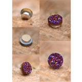 Maxbell Magnetic Ear Studs Mixed Color Rhinestone Non Piercing Fashion for Women Men 10mm diameter
