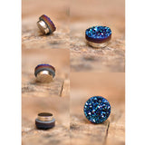 Maxbell Magnetic Ear Studs Mixed Color Rhinestone Non Piercing Fashion for Women Men 10mm diameter