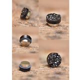Maxbell Magnetic Ear Studs Mixed Color Rhinestone Non Piercing Fashion for Women Men 10mm diameter
