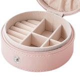 Maxbell Jewelry Organizer Box Holder Small Waterproof Gift for watch Rings Women Pink