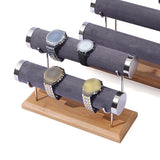 Maxbell Maxbell Bracelet Display Stand with Wooden Base for Tabletop Women Girl Craft Shows 2 Layers