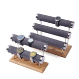 Maxbell Maxbell Bracelet Display Stand with Wooden Base for Tabletop Women Girl Craft Shows 3 level