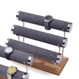 Maxbell Maxbell Bracelet Display Stand with Wooden Base for Tabletop Women Girl Craft Shows 3 level