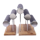 Maxbell Maxbell Bracelet Display Stand with Wooden Base for Tabletop Women Girl Craft Shows 3 level