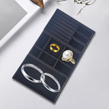 Maxbell 3Pcs Jewelry Trays Organizer Brithday Gift for Necklace Bangles Bracelet Black