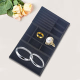 Maxbell 3Pcs Jewelry Trays Organizer Brithday Gift for Necklace Bangles Bracelet Black