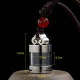 Maxbell Maxbell Cremation Urn Necklace Titanium Steel Memorial Pendant for Dog Argent
