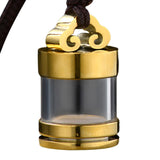 Maxbell Maxbell Cremation Urn Necklace Titanium Steel Memorial Pendant for Dog Aureate