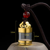 Maxbell Maxbell Cremation Urn Necklace Titanium Steel Memorial Pendant for Dog Aureate