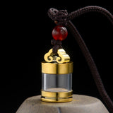 Maxbell Maxbell Cremation Urn Necklace Titanium Steel Memorial Pendant for Dog Aureate