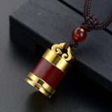 Maxbell Maxbell Cremation Urn Necklace Titanium Steel Memorial Pendant for Dog Aureate