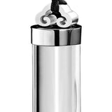 Maxbell Urn Necklace for Ash Crystal Glass Pendant High Polished Keepsake Memorial Argent