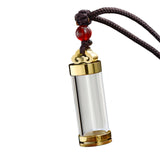 Maxbell Urn Necklace for Ash Crystal Glass Pendant High Polished Keepsake Memorial Aureate