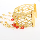 Maxbell Maxbell Arm Chain Bracelet Hollow Vintage Dancing Accessories for Belly Dance Party
